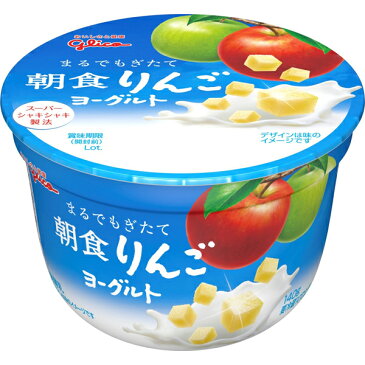 【バラ売】グリコ　朝食りんごヨーグルト140g　1個