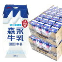 あす楽 森永乳業 森永牛乳 200ml 24本×2ケース　(送料無料 常温 便利 常備 ロングライフ牛乳 生乳100％使用）★ディズニーパッケージ