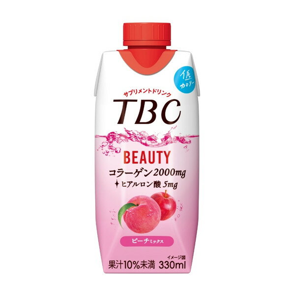 森永乳業 TBCコラーゲン ピーチミックス 330ml 12本×2ケース　　コラーゲン 低分子ヒアルロン酸