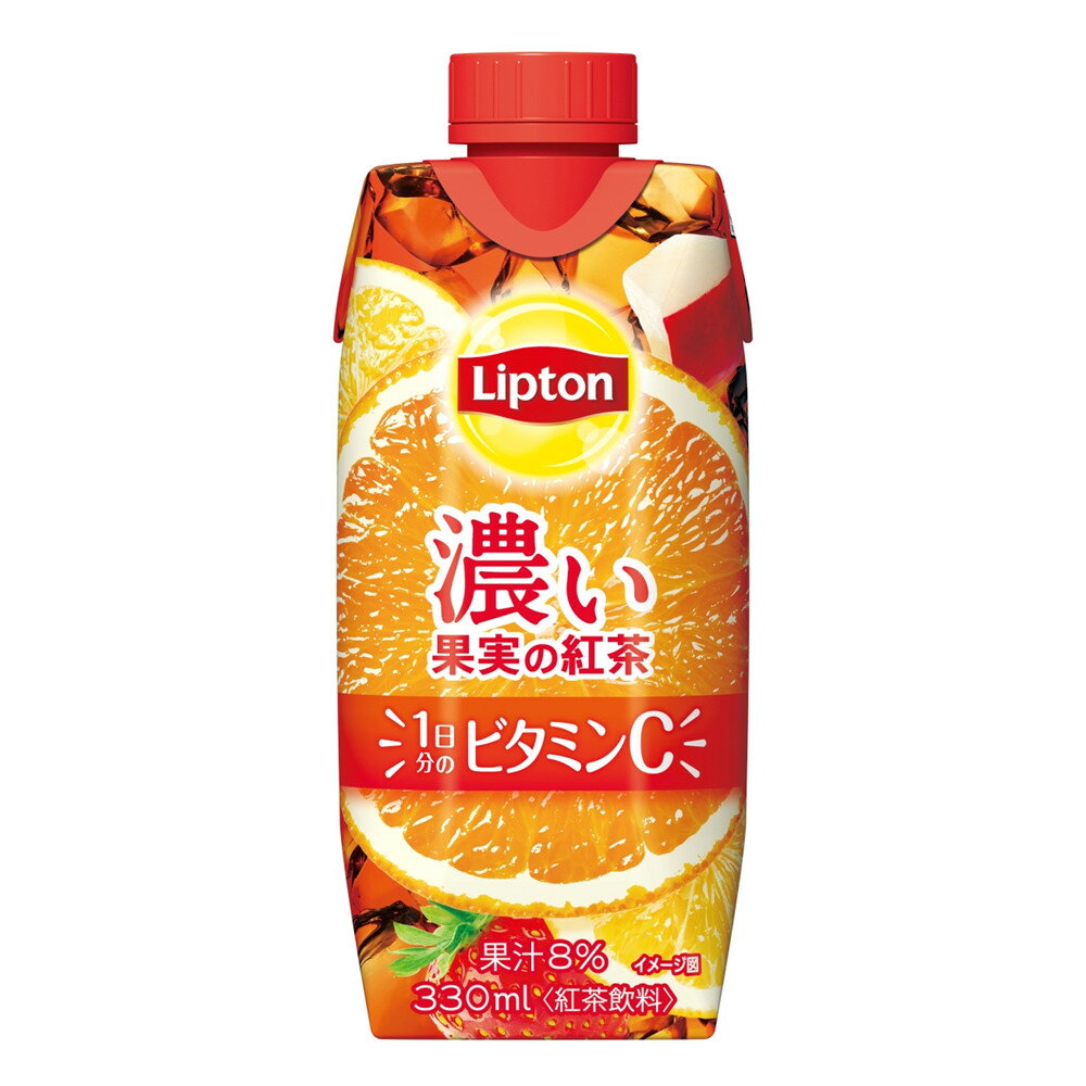 森永乳業 リプトン 濃い果実の紅茶 330ml 12本