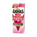 （ザバス）MILK PROTEIN 脂肪0 ストロベリー風味 200ml 24本 送料無料 savas プロテイン プロテインドリンク ダイエット プロテイン飲料 スポーツ飲料