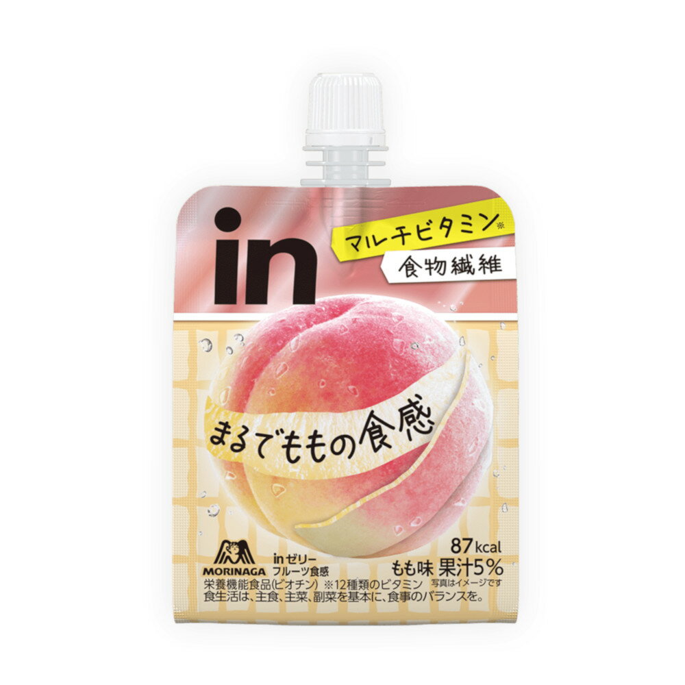 森永製菓 inゼリー フルーツ食感＜もも＞ 150g 6袋