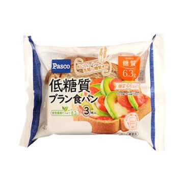 【5%クーポン】パスコ　低糖質ブラン食パン3枚入　Pasco パン 敷島 敷島製パン 食パン しょくぱん【敬老の日用熨斗無料】