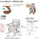 ポータブルトイレ 安寿 家具調トイレセレクトR ノーマルワイド（ソフト・快適脱臭） 【アロン化成】 【送料無料】 3