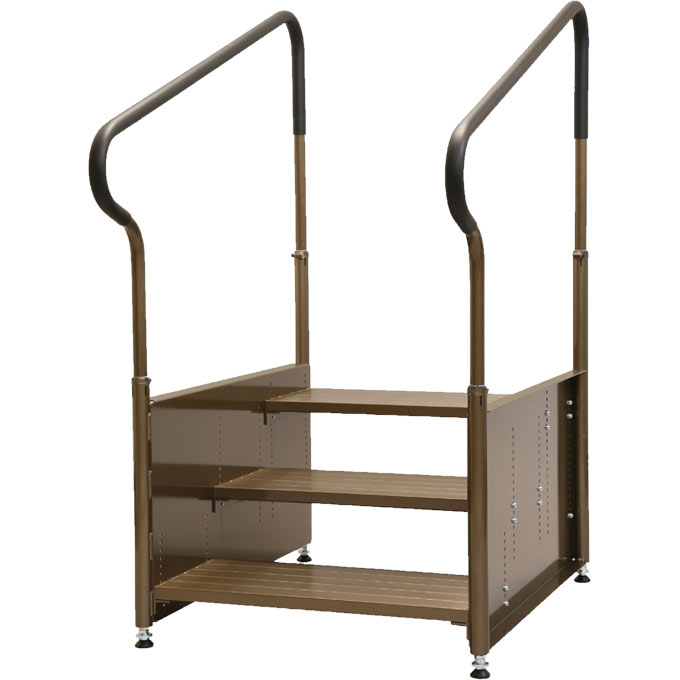 乐天商城 - 住宅改修 フリーRレール 壁付ブラケット縦型 BAUHAUS マツ六 BJ-167ST-040-2967 BJ-168DB-040-2968
