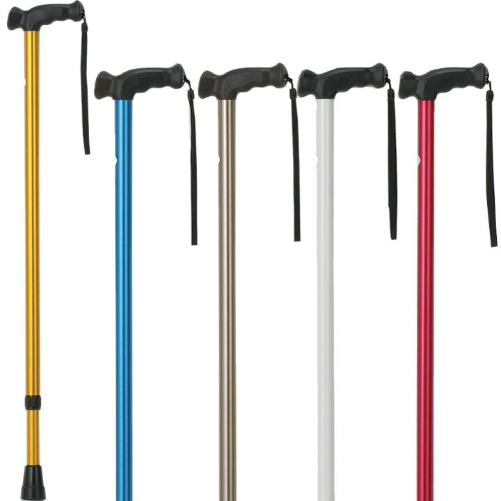 杖 ステッキ プッシュボタン型アルミケイン クリスタル産業 KS-20R KS-21R KS-22R KS-23R プレゼント ..