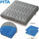 車椅子クッション ピタ・シートクッション W ナノファイバーカバー ファンディーナ(日本ジェル) PTW70 車いす用クッション