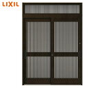 玄関引戸 花伝K6 (半外付型・内付型) 2枚建戸 90型 ランマ付き アルミサッシ LIXIL リクシル トステム 引き戸 玄関引き戸 リフォーム DIY