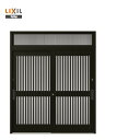 玄関引戸 光悦K6 半外付型 2枚建戸 50型 (164・169・187/22)ランマ付き LIXIL リクシル アルミサッシ 引き戸 扉 TOSTEM トステム リフォーム DIY