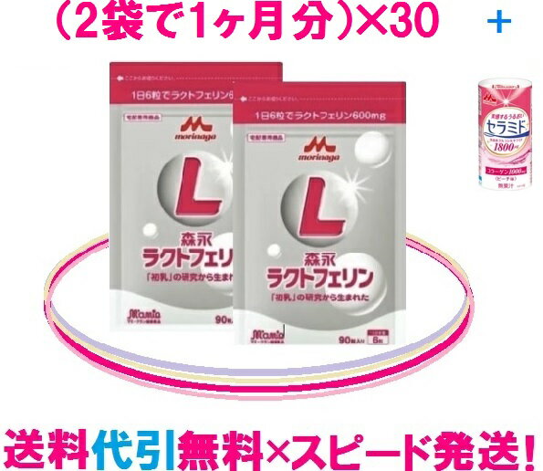 森永乳業 ラクトフェリン【 60袋セット 】　142,800円まとめ買い=お得！【送料無料】【代金引換手数料無料】ラクトフェリン = スピード発送森永ラクトフェリン1日の目安はたっぷりの600mg！森永乳業　正規販売店ご購入は、健康美ショップ♪