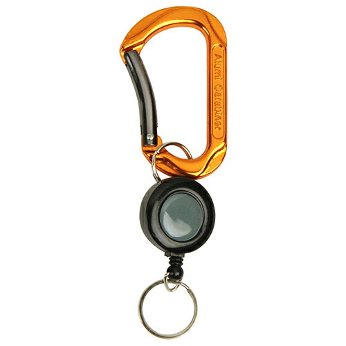 藤原産業 SK11 アルミカラビナキーリール付き SAC-80KRオレンジ工具さし 作業道具 ツールフック