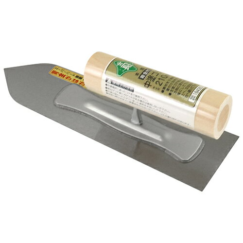 藤原産業 緑長 背金付本焼中塗鏝 210MM