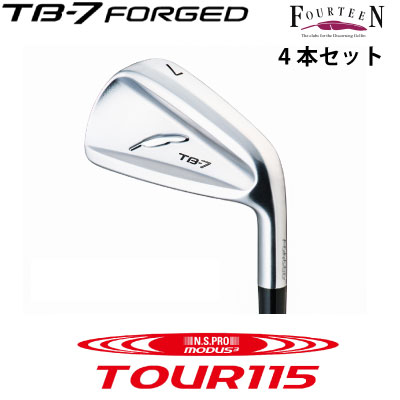 TB7 カスタム アイアン FOURTEEN フォーティーン ゴルフ アイアンセット TB-7 FORGED フォージド 4本セット（#7～P） N.S.PRO MODUS3 T..