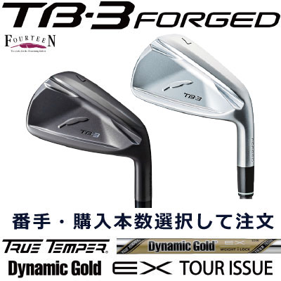 TB3 フォーティーン カスタム アイアン FOURTEEN TB3 FORGED フォージド 右用 購入本数選択可能 6本セット 5本セット 4本セット 3本セット 2本セット 単品 ダイナミックゴールド Dynamic Gold EX TOUR ISSUE アスリート アベレージ ゴルフ TB3 【日本正規品】右用