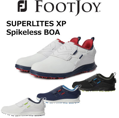 【FOOTJOY】フットジョイ 軽量 ゴルフシューズSUPERLITES XP Spikeless BOAスパイクレスゴルフシューズFootJoy史上最軽量、防水性に優れ、安定したプレーをフィット性とともに実現メンズ 【日本正規品】