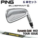 ピン ブループリントエス アイアン PING GOLF BLUE PRINT S IRON 6本セット Dynamic Gold MID Tour Issue ダイナミックゴールドミッド ツアー イシュー 右用 左用 ライト レフト レフティー 日本仕様 ブループリントS ブレードアイアン キャビティアイアン 軟鉄アイアン