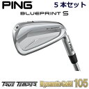 ピン ブループリントエス アイアン PING GOLF BLUE PRINT S IRON 5本セット ダイナミックゴールド105 DG 105 Dynamic Gold 105 右用 左用 ライト レフト レフティー 日本仕様 ブループリントS ブレードアイアン キャビティアイアン 軟鉄アイアン