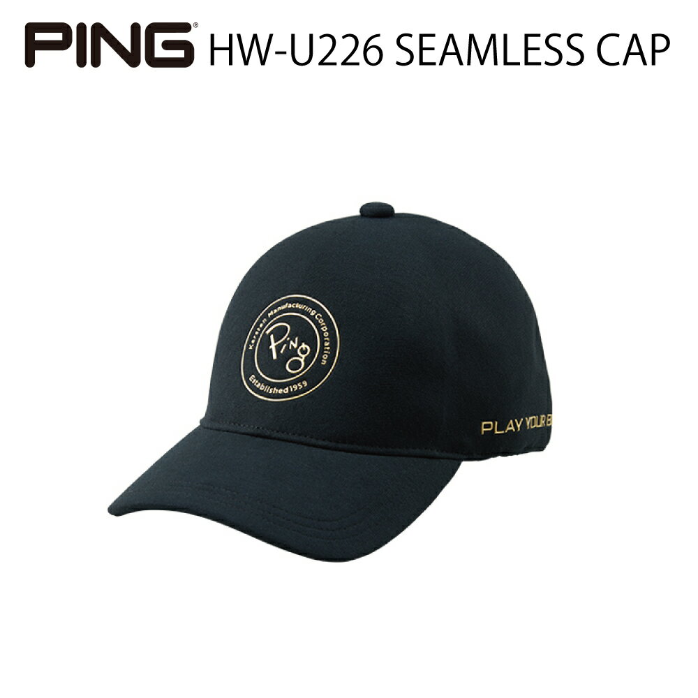 ピン PING ピンゴルフHW-U226 SEAMLESS CAP シームレスキャップメンズ キャップ ゴルフキャップ 帽子 ハット 【2022最新モデル】【日本正規品】