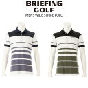 NAXZ[ 20OFF BRIEFING GOLF u[tBO St MENS WIDE STRIPE POLOBRG231M14 YVc |Vc TVc gbvX   StEFA X|[cEFA {Ki