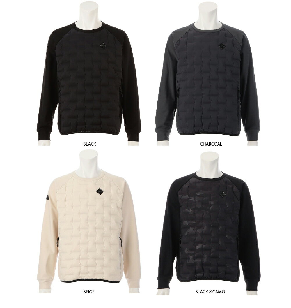 クリアランスセール 30％OFF BRIEFING GOLF ブリーフィング ゴルフ MENS HYBRID DOWN CREWNECK BRG253M55 メンズ ダウンセーター ゴルフウェア アウター トップス 【日本正規品】