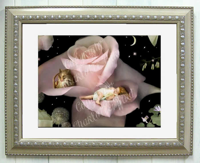 天使 妖精 絵画 ア クワイエット コーナー （静かな片すみ） シャーロット バード フォトグラフ 額 入り インテリア 妖精 の 写真家 【 送料無料 】 フェアリー エンジェル アート ヴィクトリア Charlotte Bird イギリス 英国