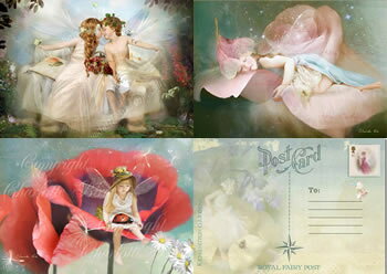 ポストカード3枚セット 天使 妖精 