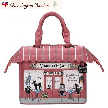 ★完売★ザ・キャットカフェ ベンデューラ ロンドン グラブバッグ フロム イングランド 2wayバッグ ハンドバッグ ショルダーバッグ レディースブランド 女性用 おしゃれバッグ レディース人気 斜めがけ イギリススタイル 英国雑貨 ファッション 【送料無料】のサムネイル