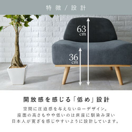 ソファ 1人掛け 幅75cm ダークグレー レスト1P-DGY 【北海道・沖縄・離島 送料別】 [3]