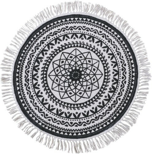 東谷　東谷 ラグ TTR-135 ホワイト 約W130×D130 【北海道・沖縄・離島 送料別】