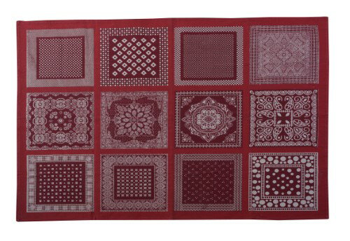 ラグ TTR-152RD レッド 約W130×D190 【北海道・沖縄・離島 送料別】 【北海道・沖縄・離島 送料別】