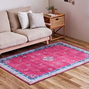 ラグ ピンク 約130×190cm 「ミュゲ」 洗える 滑りにくい加工付き フェミニン シノワズリ シャビーシック 韓国インテリア (ピンク) (メーカー取り寄せ) (北海道・沖縄送料別) ラグ ピンク 約130×190cm 「ミュゲ」 洗える 滑りにくい加工付き フェミニン シノワズリ シャビーシック 韓国インテリア (ピンク) (メーカー取り寄せ) (北海道・沖縄送料別)