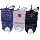 【送料無料】 ネイビー、ベージュ、クロ(22-24cm)(いちご刺繍)(3足セット)みっとめるへん社(4)