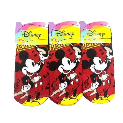 【送料無料】 版権 ジュニアソックス ミッキー(19-21cm)(3足セット)みっとめるへん社