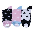 【送料無料】 ライトブルー×ピンク、ブラック×ホワイト、ピンク×ブラック(23-25cm)(3足セット)みっとめるへん社(4)