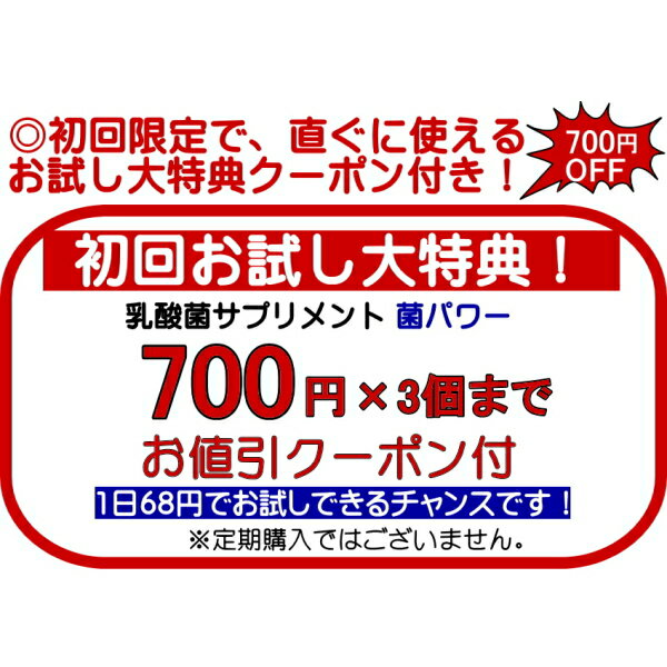 乳酸菌 サプリ 【クーポンで700円OFF】 菌パワー 20兆個 23種の乳酸菌 + 酵素 乳酸菌 EC-12 乳酸菌サプリメント 乳酸菌 カプセル ビフィズス菌 プロバイオティクス 送料無料 2