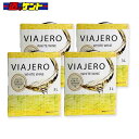 ヴィアヘロ 白 3L バックインボックス 【4本セット】 VIAJERO WHITE 3L BIB