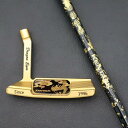 Dragon Eyes 蒔絵 金龍 24Kゴールドパター 5家紋(5S)シャフト(蒔絵 黒漆+24K 金箔散らし塗装)