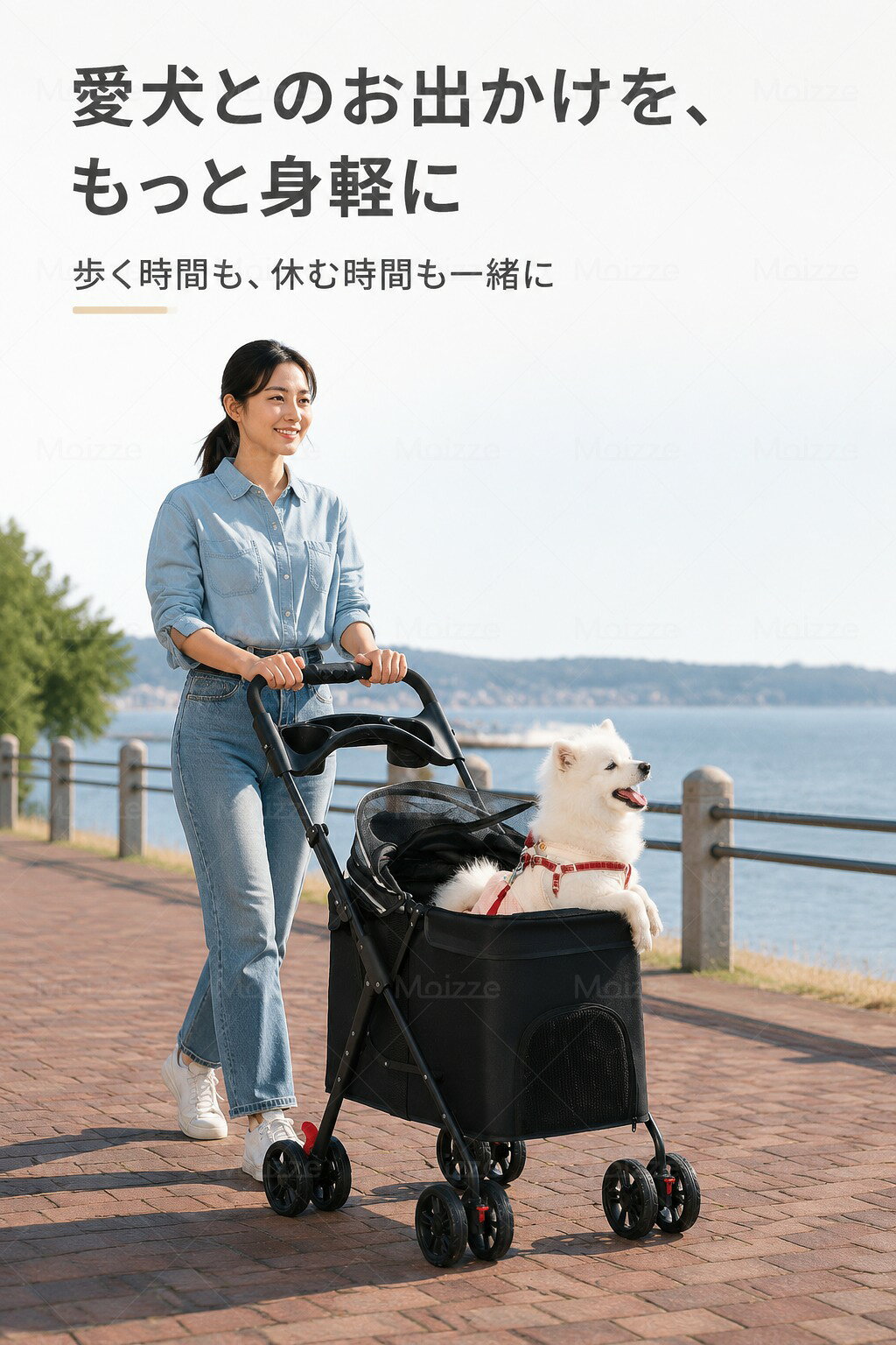 ペットカート 中型犬 軽い 犬カート 安定 1匹 4輪ペットカート 犬用バギー 折りた...