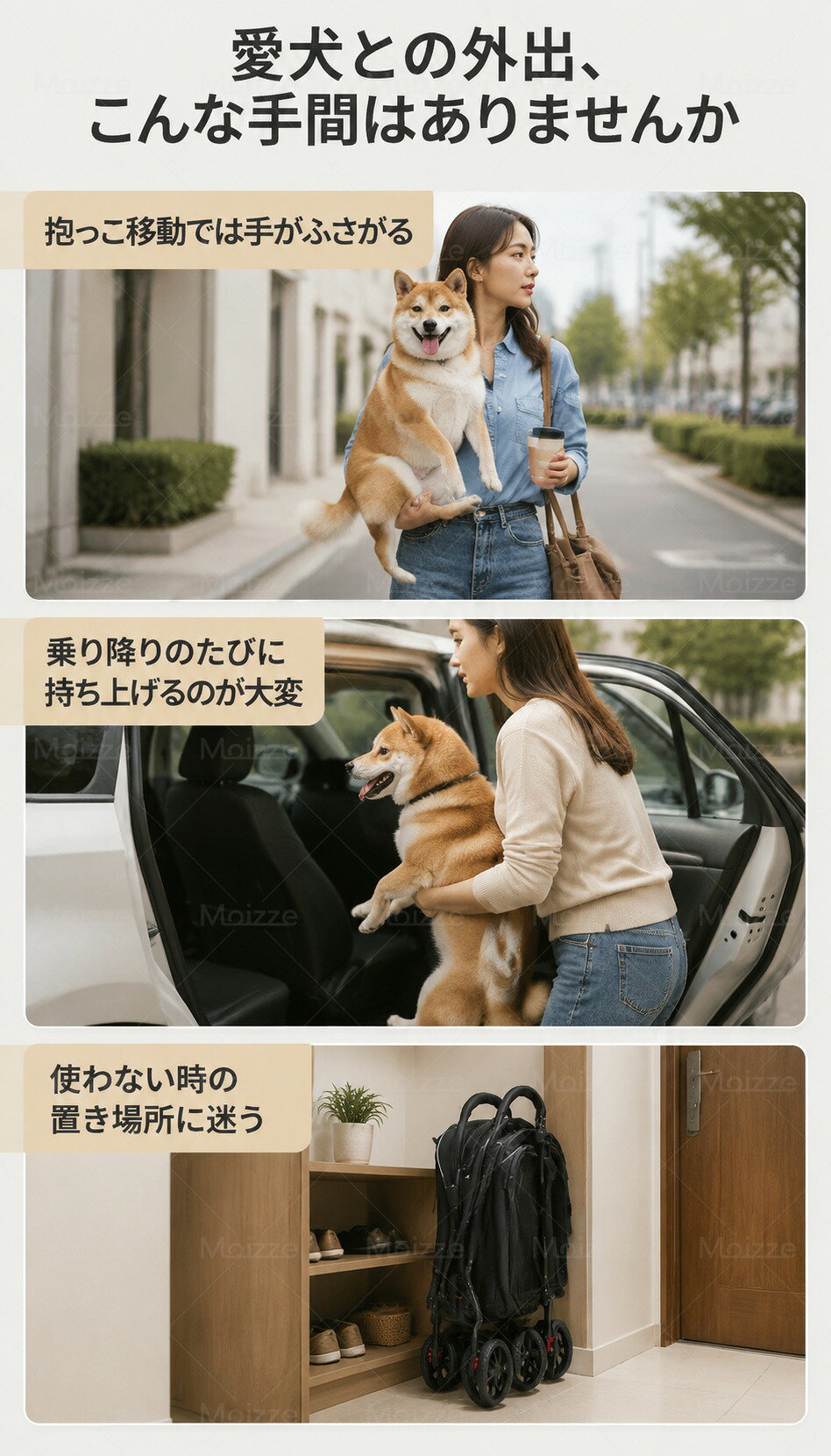 ペットカート 中型犬 軽い 犬カート 安定 1匹 4輪ペットカート 犬用バギー 折りた...