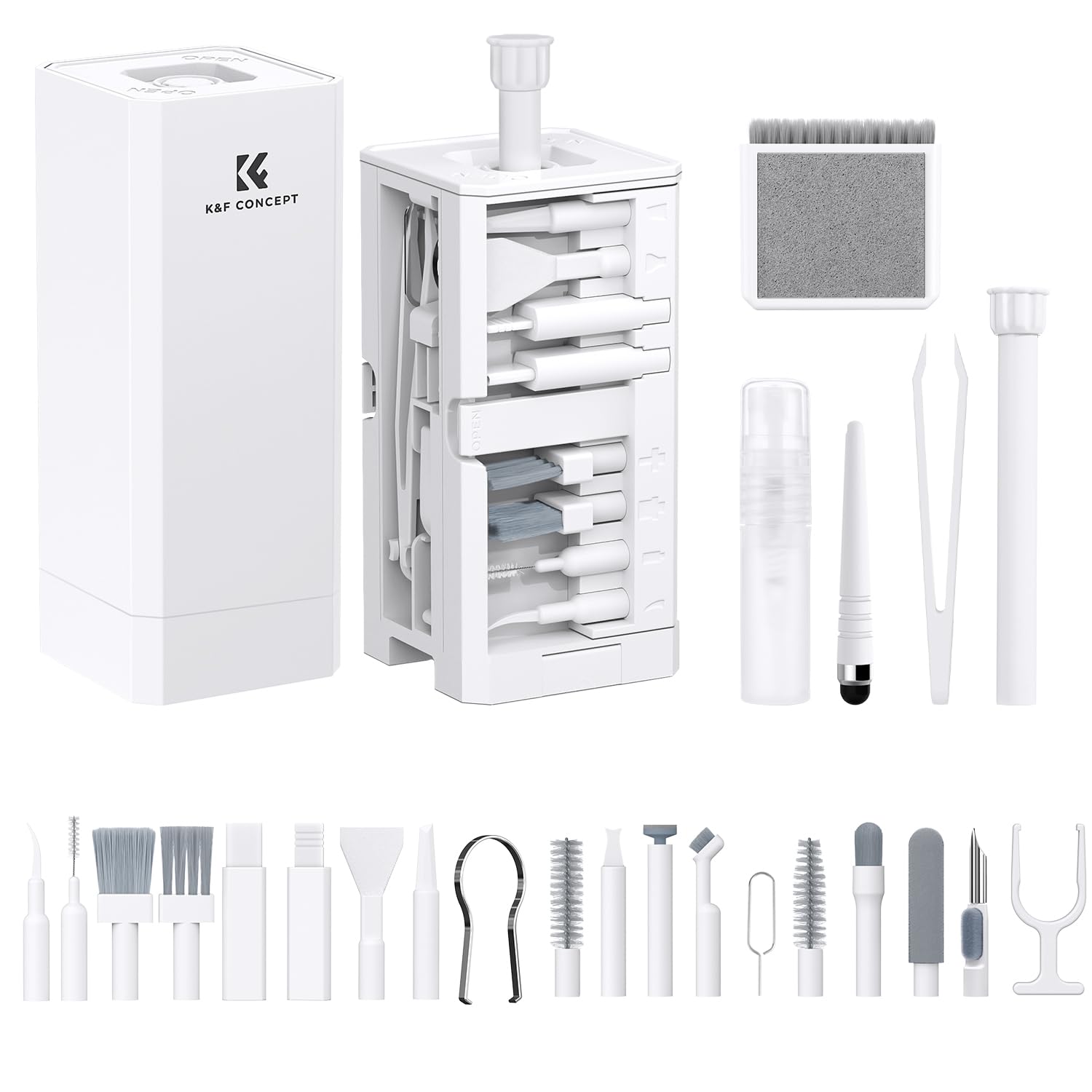 Max10%OFF配布中!! 32 in 1多機能クリーニングキット キーボード掃除道具 スクリーンクリーニング クリーニングツール カメラ用 イヤホン掃除ツール メンテナンス用品 お手入れ 掃除用品