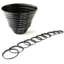 K&F Concept 11枚入り ステップアップリング リングセット アルミ合金製 変形しにい 軽量 26mm-30mm 30mm-37mm 37mm-43m...