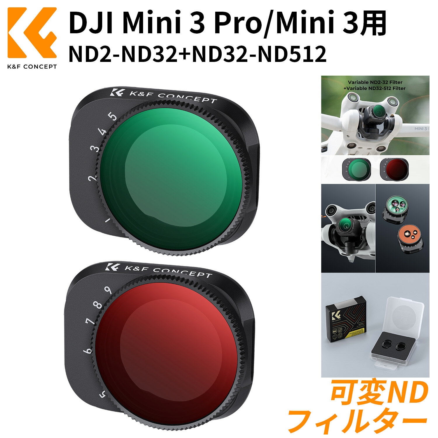 ڸŹ DJI Mini 3 Pro/DJI Mini 3ѥե륿å NDե륿 ND2-ND32+ND32-ND512...