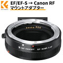 【新改良】 EF-EOS R キヤノン 電子マウントアダプター EF/EF-S マウントレンズ → Canon RFマウントカメラ 変換 EF-EOSR AF機能 オートフォーカス 絞り調整可能 手振れ補正 K&F Concept