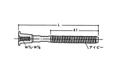 SC　SCフォームタイ本体（荒ネジタイプ/ナット付属）（クロメート）　9（実寸3分）×180【1袋/100本入】