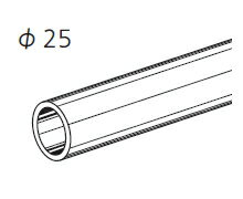 ロイヤル　Hバースチール25φ　HB-25