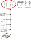 型式 対象階 使用長さ（m） 全長（m） 重量（kg） AP-4 2階用 3.3 3.9 5.5 BP-4 2階用 3.3 3.9 3.7 AP-5 2階用 4.3 4.9 6.2 BP-5 2階用 4.3 4.9 4.4 AP-6 2階用 5.3 5.9 7 BP-6 2階用 5.3 5.9 5.2 AP-7.2 3階用 6.6 7.2 8 BP-7.2 3階用 6.6 7.2 6.1 AP-8.5 3階用 7.9 8.5 9 BP-8.5 3階用 7.9 8.5 7