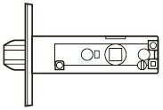 長沢製作所　TXS-51錠　空錠　バックセット51mm/フロント角】（※メーカー取寄費用が送料に含まれております）