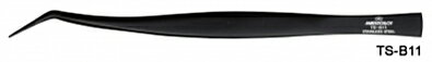 マルト長谷川 ケイバ ツル首(ベント)シリーズピンセット カチオンコート 155mm TS-B11