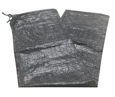 SC　UVブラック 枕土のう袋　【UV剤入り・3年耐候型】 黒土嚢袋　250×900mm　口紐付き PE10×10【200枚入】【※400枚ご…