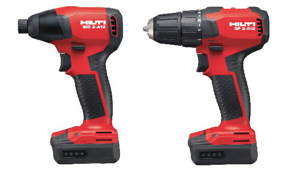 HILTI（ヒルティ） 12V充電コンビセット（インパクトドライバー＆ドライバードリル） SID/SF2-A P2/4.0Ah【本機×2 4.0Ahバッテリー×2個 充電器 ケース付】